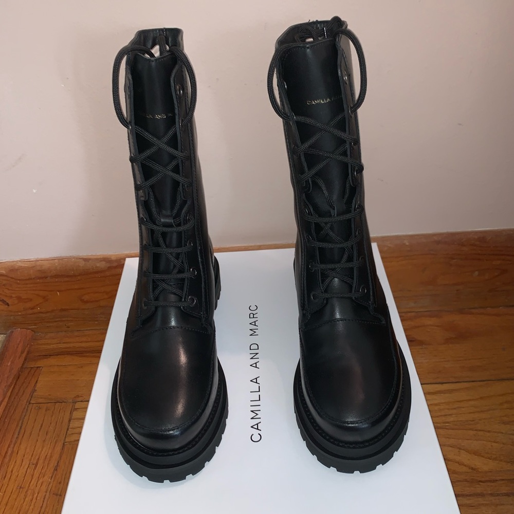 Brand new Camilla and Marc Charlee combat boots